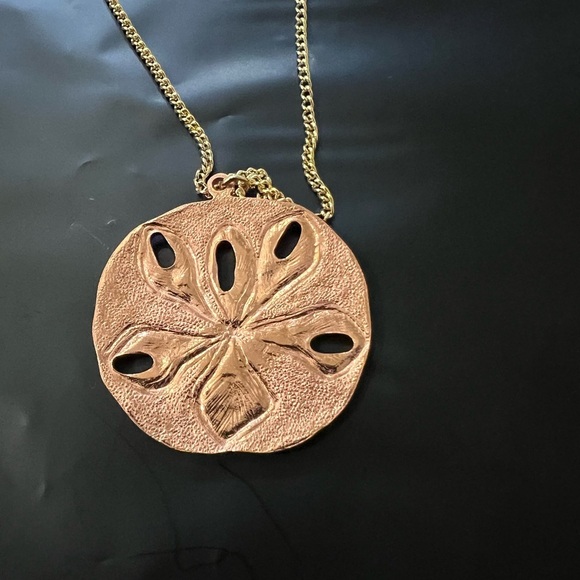 Rare 1960’s Coppercraft Guild Sand Dollar Necklace, Earrings and Poem - Picture 4 of 5
